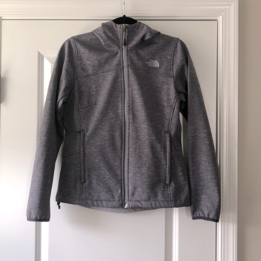 Womens north face all proof stretch zip up jacket sz S purple gray heather